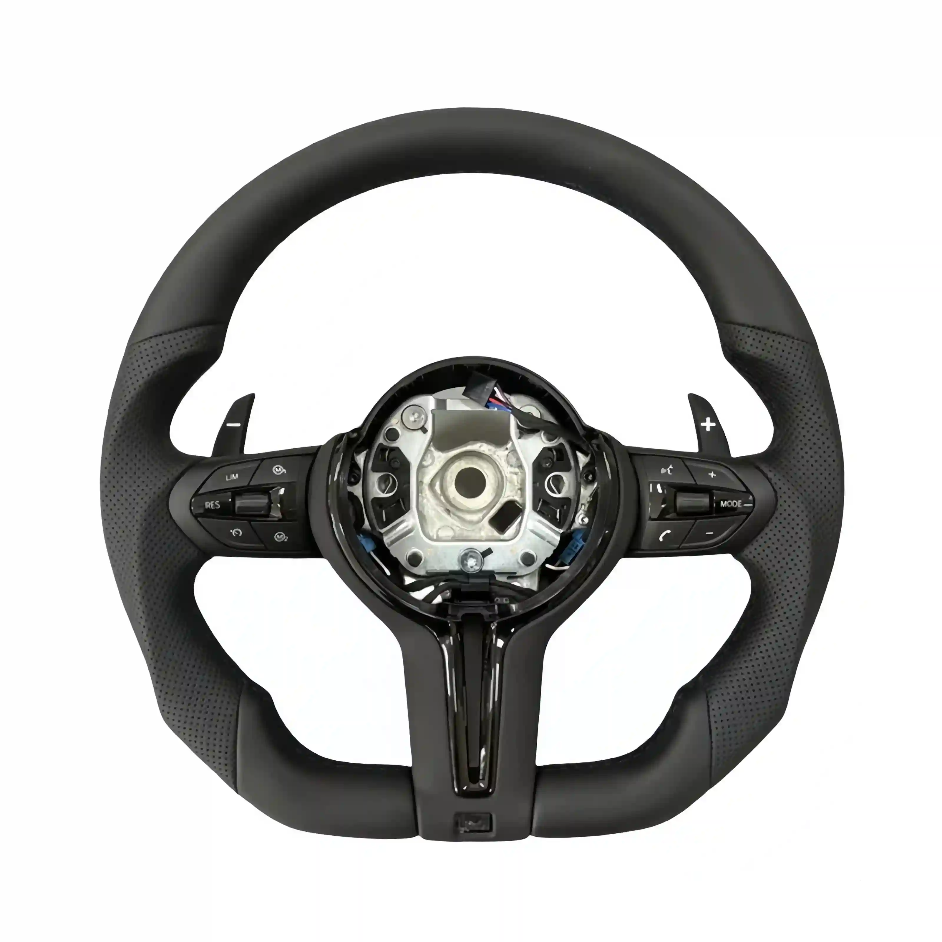 M Sport-Style Flat Bottom Leather Steering Wheel for BMW F-Series