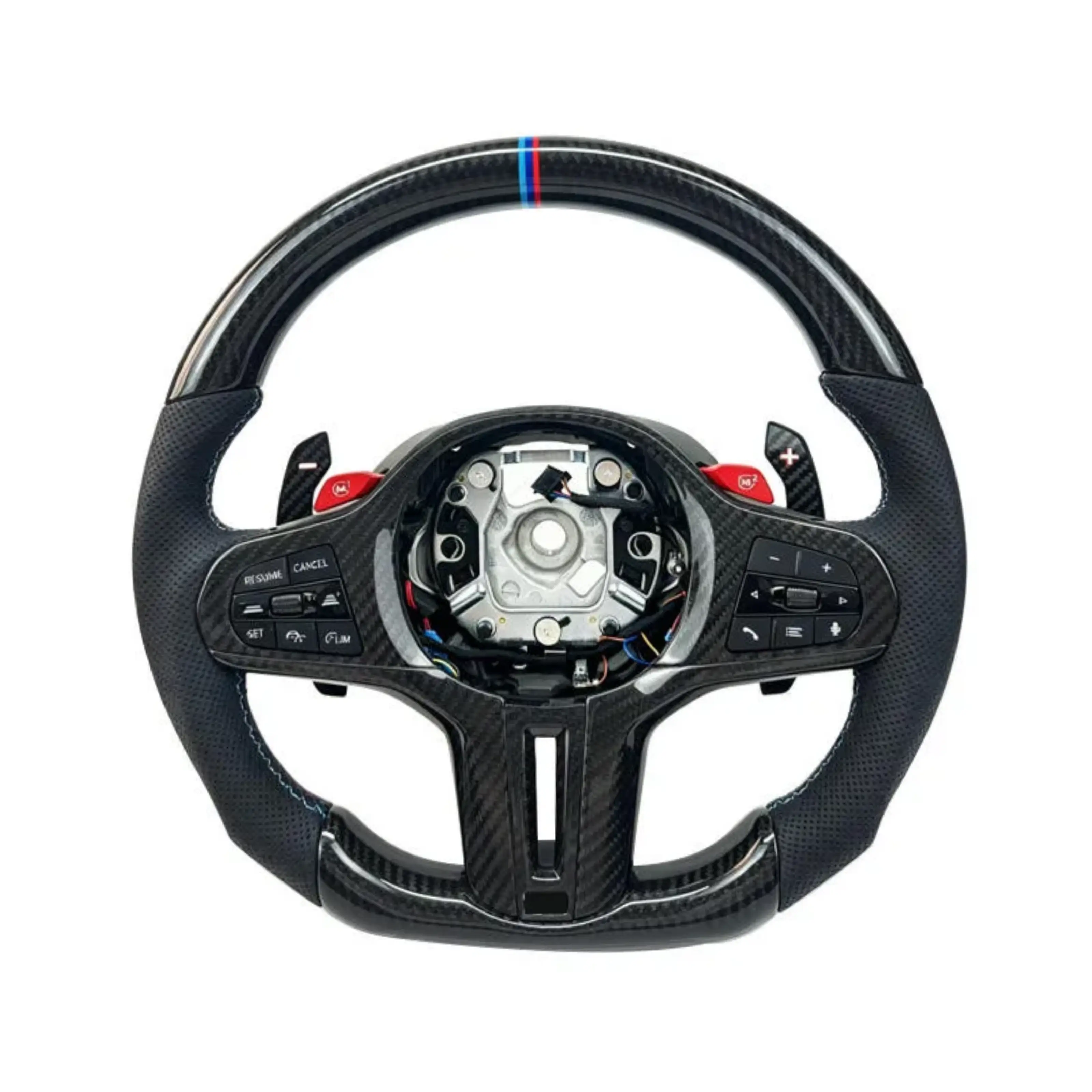 LCI CS-Style Carbon Fibre & Leather Steering Wheel for BMW G-Series